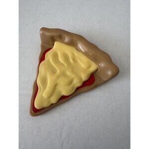 Vintage Fisher Price Play Fun With Food Pizza Slice Stretchy Cheese